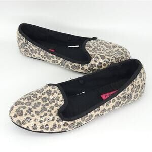 Betsey Johnson Leopard Slippers Womens Estimated Size 6 Based On Measurements  